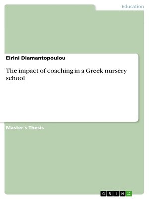 cover image of The impact of coaching in a Greek nursery school